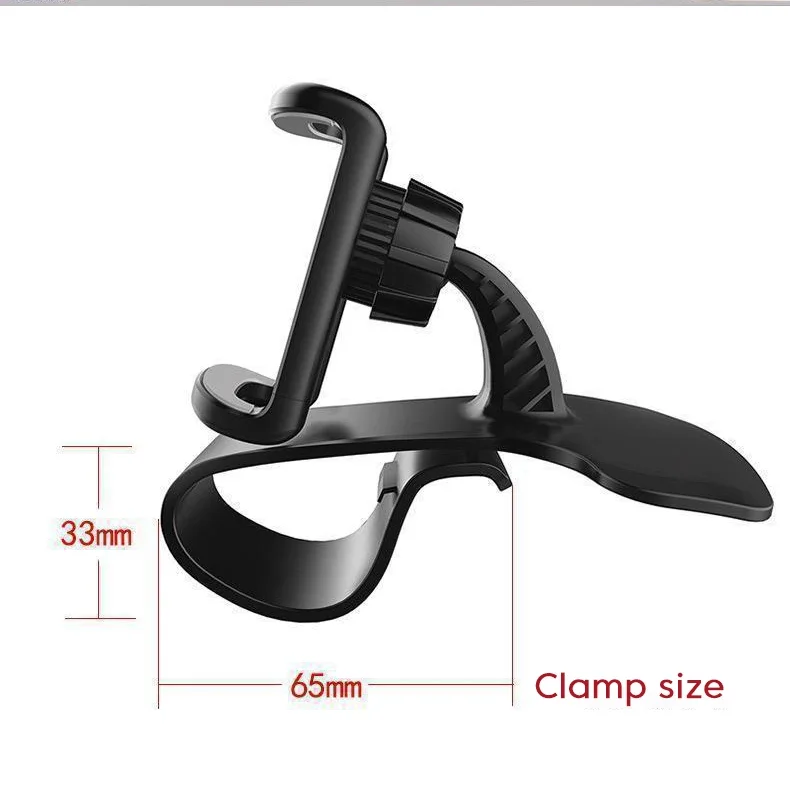Universal Car Phone Holder Dashboard Clip Mount Multi-Functional GPS Navigation Stand Bracket