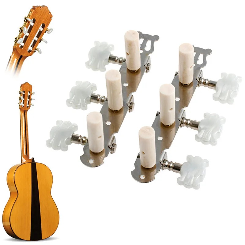 Guitar Tuning Pegs Machine Tuners pair White Machine for Head for Classic Gu