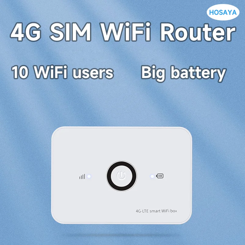Router Wifi 4G Sim Card Modem Lte 10 Utenti Wifi Hotspot Mifi Tascabile Batteria Integrata Wifi Portatile
