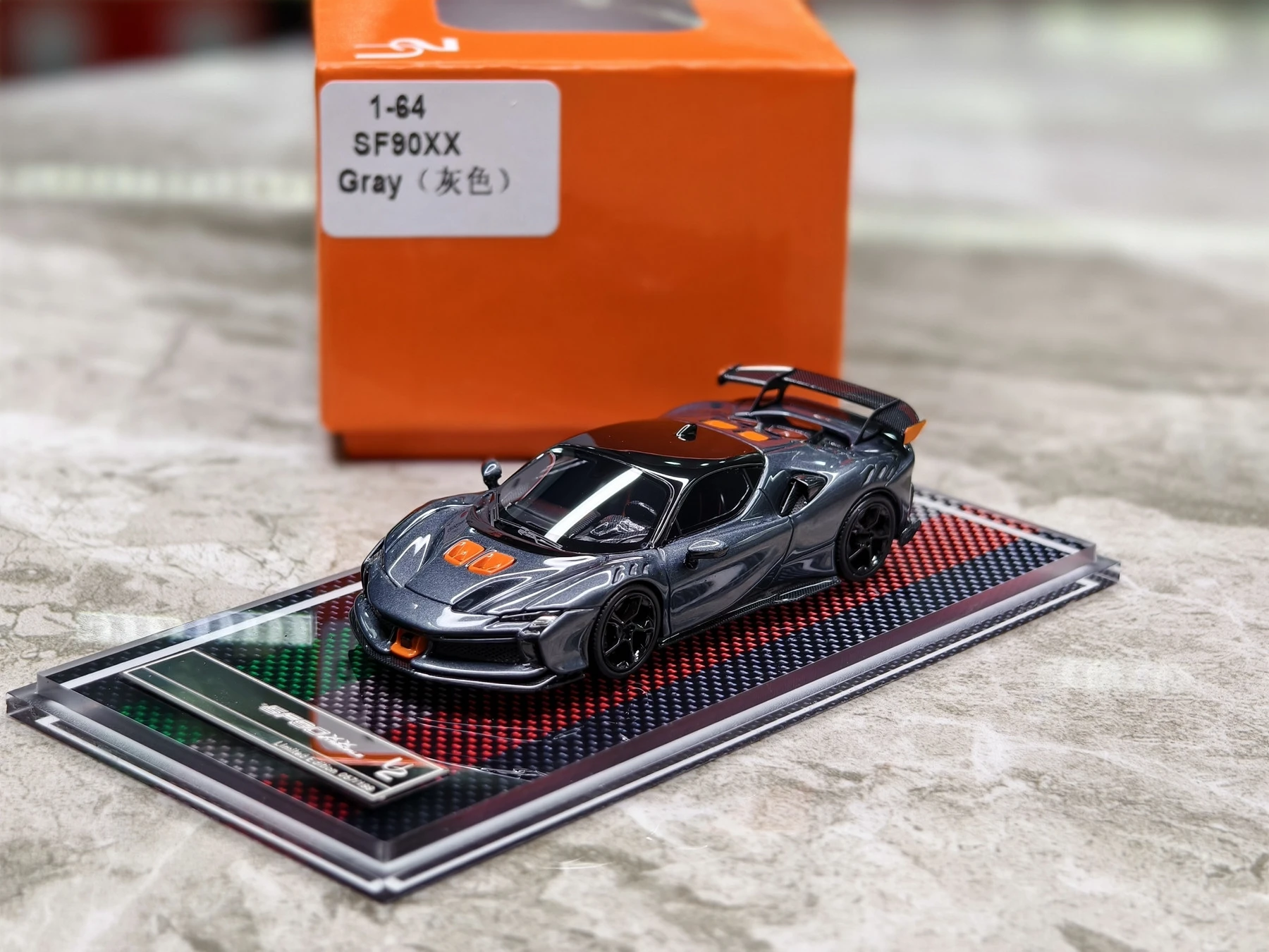 U2 1:64 SF90XX Diecast Model Car Resin Limited edition Toy Gifts