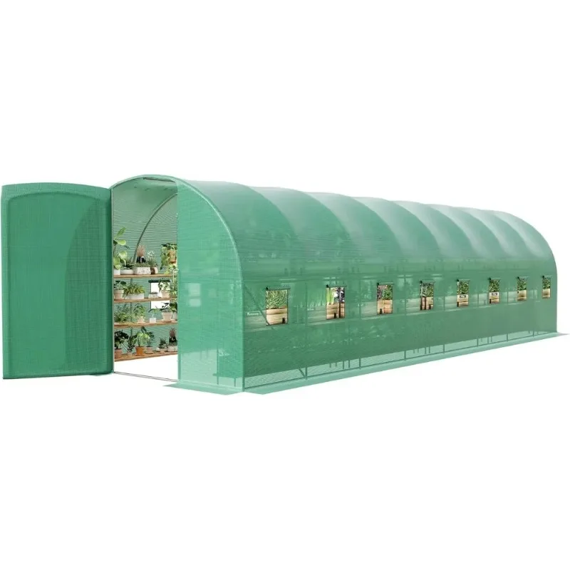 27x10x7 ft Greenhouse with Reinforced Steel Frame 1