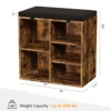 Shoe Storage Bench Cubby Organizer For Entryway, Shoe Bench Storage Rack With Foam Pad Seating Cushion For Hallway Bedroom 3