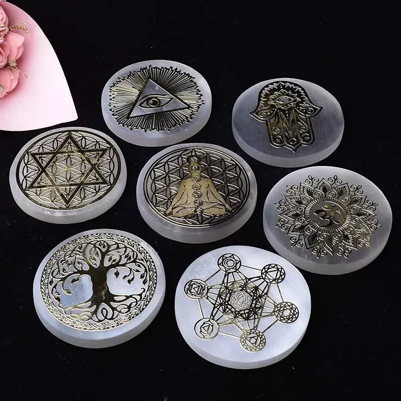 Crystal Selenite charging plate 2