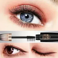 Waterproof 4D Mascara Thick Long Smudge-proof Plump Encrypted Long-lasting Curling Large Eye Makeup, Makeup Tools 2