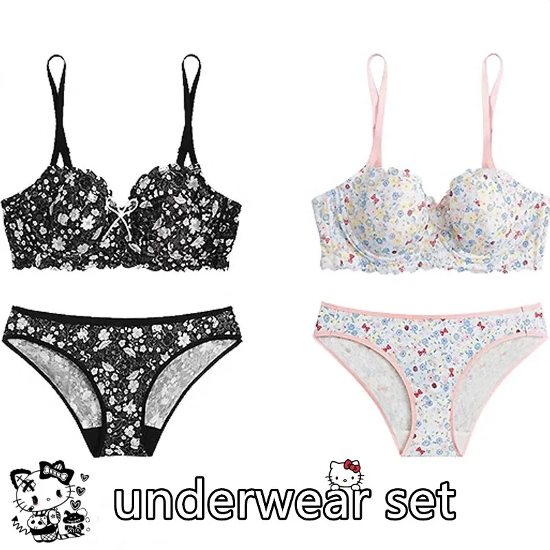 

Комплект нижнего белья Hellokitty, модные сексуальные женские трусики, нижнее белье, трусы, боксеры для студентов, мягкая одежда из чистого хлопка, подарок