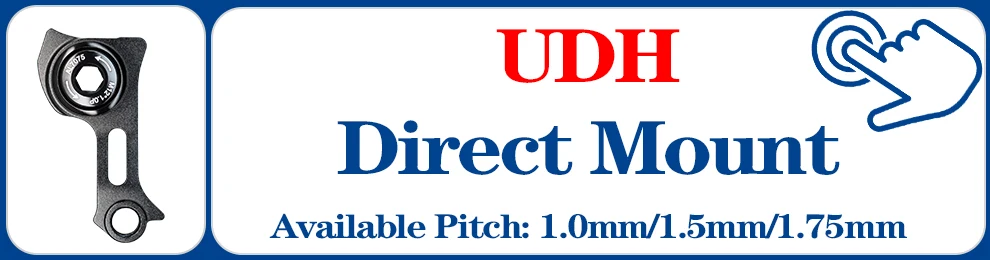 1,0/1,5/1,75 Pitch UDH Hinten Haken Fahrrad Rahmen MTB E-Bike Schaltwerk Aufhänger Fahrrad Rahmen Steckachse Hinten Haken Fahrrad Teile – Detail 1