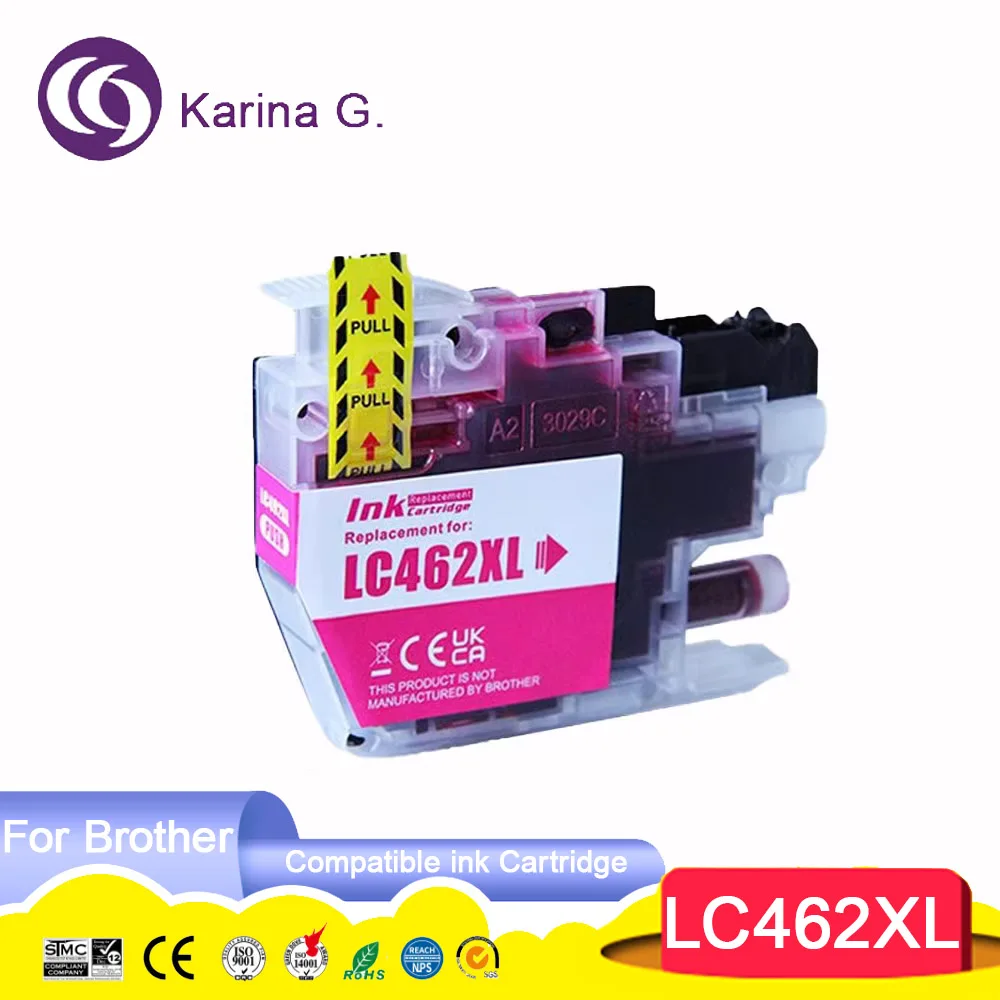 High Capacity LC462 LC462XL Premium Color Compatible Printer Ink Cartridge for