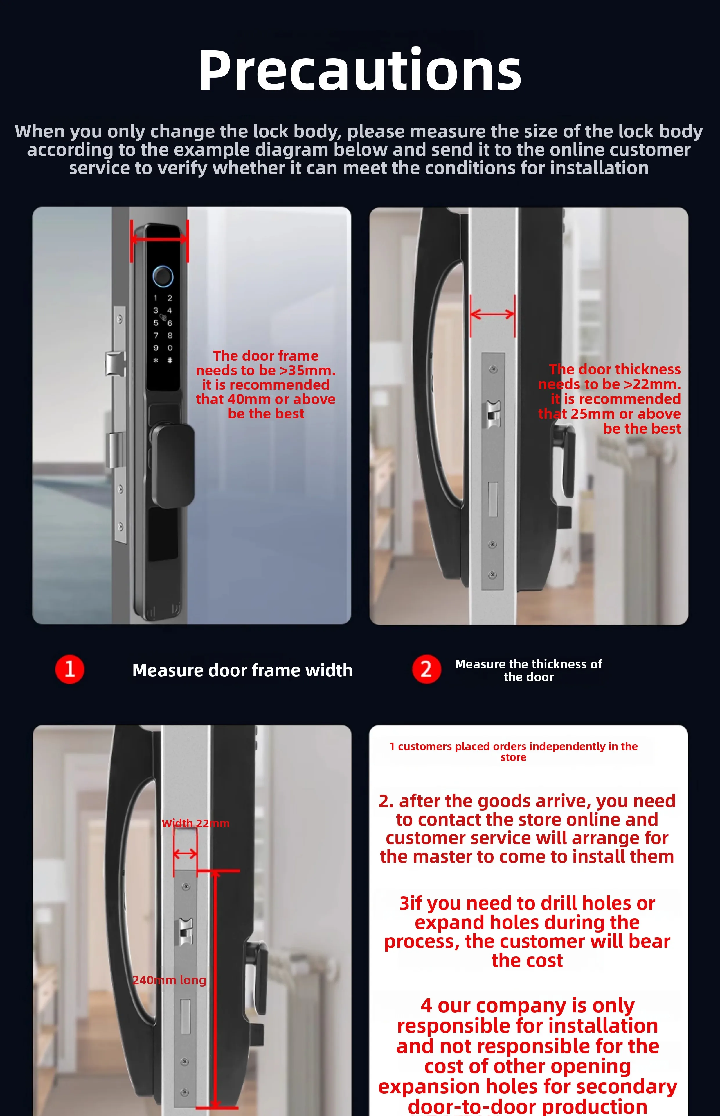 Broken Bridge Aluminum Outdoor Waterproof Intelligent Door Lock Fingerprint Lock