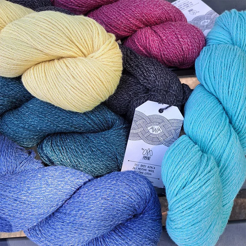 Amano Awa Yarn  Baby Alpaca  Merino Wool  Cotton Blended Yarn From Peru 2