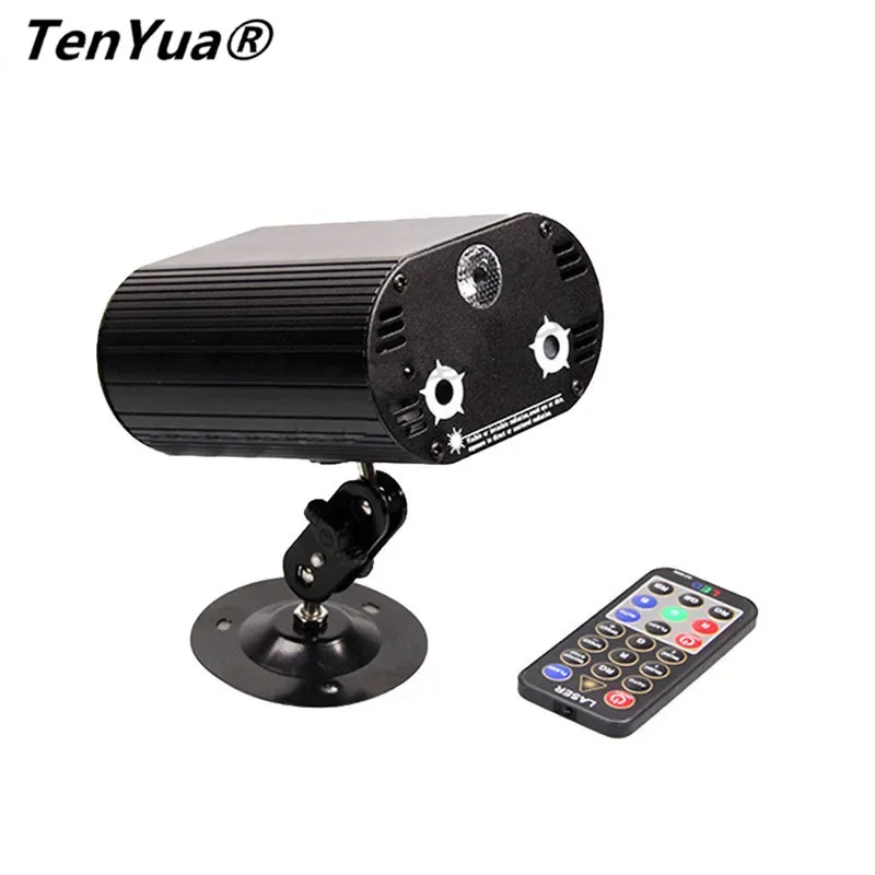 

TenYua 3 Lens 36 Patterns RG Blue LED Stage laser Lighting DJ Light Red Gree Blue with remote