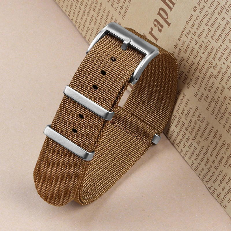 Braided Nylon Military Watch Strap - Versatile Mens and Womens Watch Band Bracelet