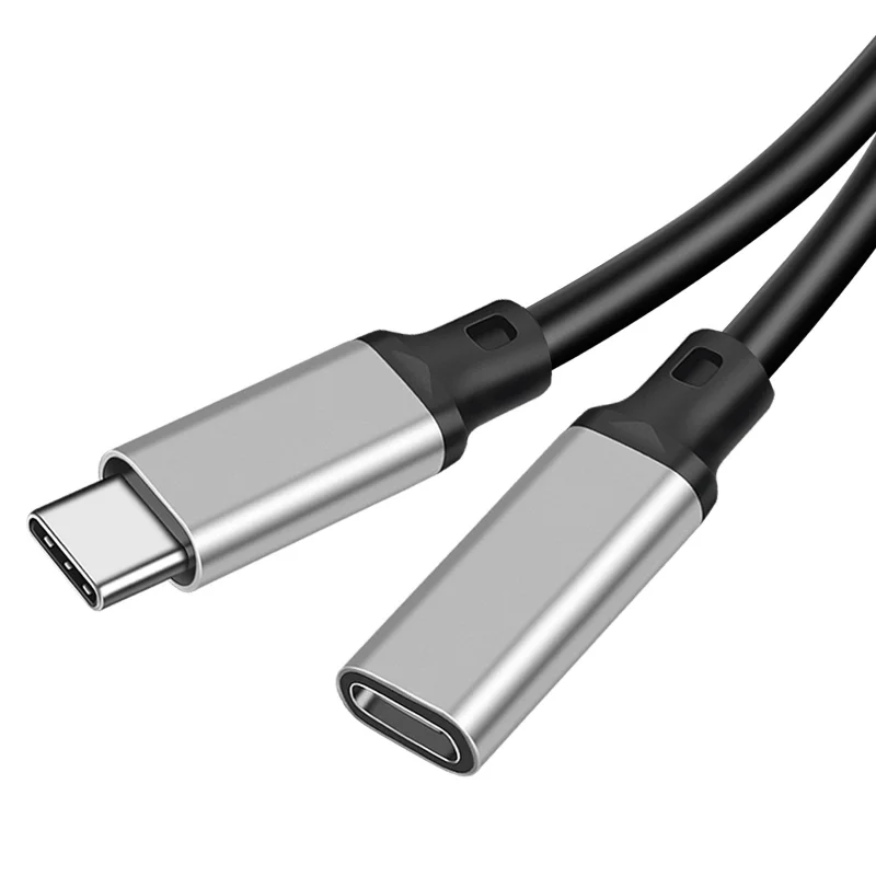 노트북용 고속 충전 케이블, USB 3.2 Gen 2 C타입 익스텐션 케이블, 수-암 데이터 라인 비디오 코드, 10Gbps