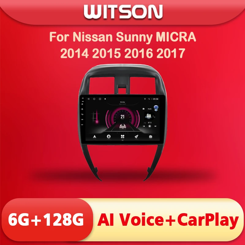 

WITSON 9 дюймов Android 11 AI VOICE 1 Din in Dash автомобильное радио для NISSAN SYLPHY 2008 2009 2010 2011 2012 Автомобильная стерео навигация