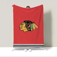 C-Chicagos Blackhawks Character Blanket for Sofa Decoration Thick Blankets for Winter Bed Blanket 150cm X 200cm Beach Towel Knee 1