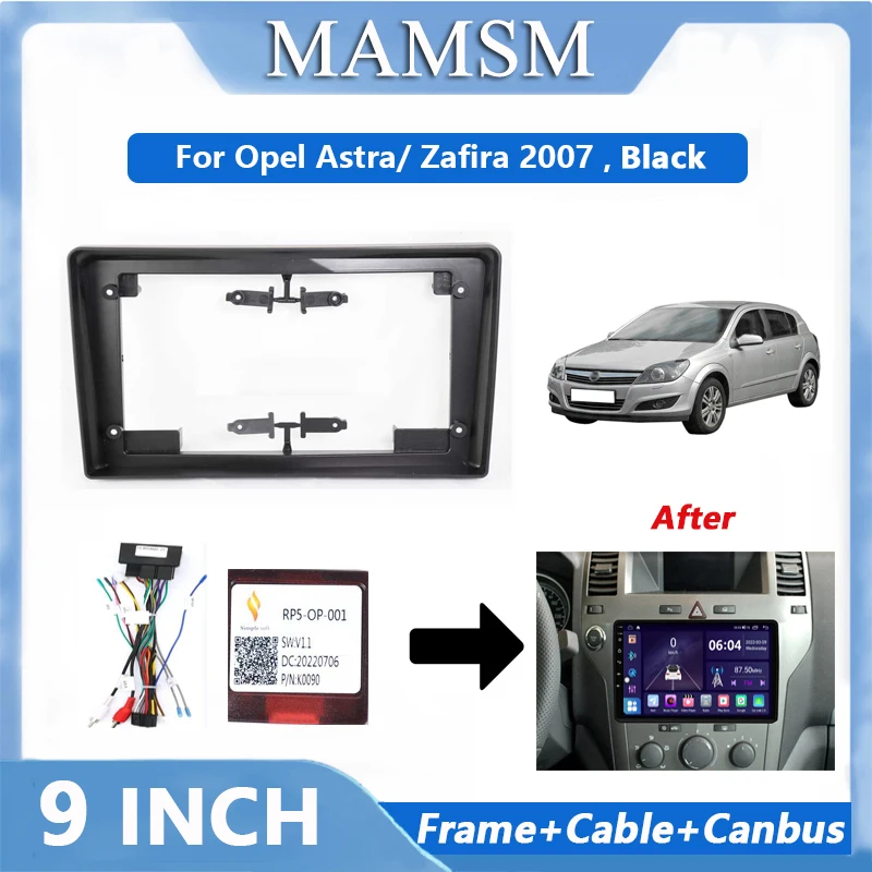 Kit Montage Autoradio 2 DIN Sound-way Pour Opel Astra H, Corsa D, Zafira B, Daewoo Winstorm, GMC Terrain – Façade, Adaptateur Et Accessoires Inclus