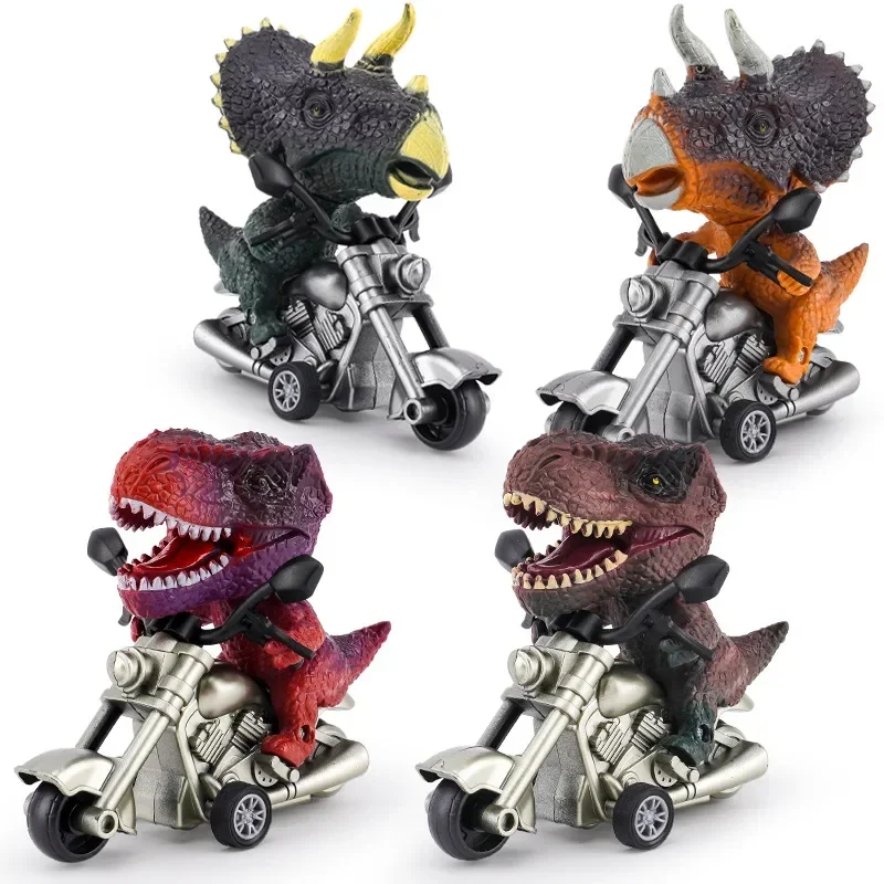 

Dinosaur motorcycle toy, fun Triceratops model, beautiful decorations