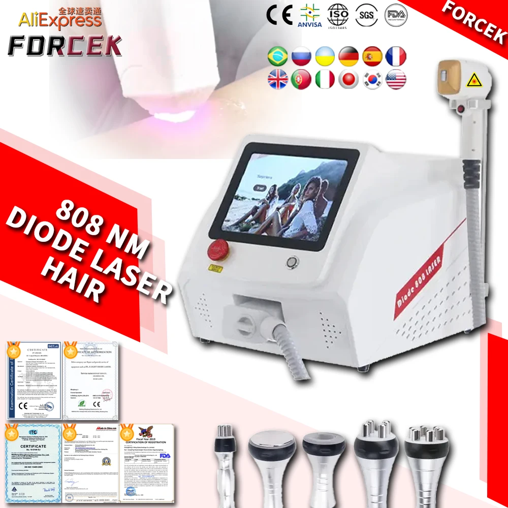 

808nm Diode Laser Point Hair Ice Titanium Device Remover Machine 755 808 1064nm Triple Wavelength Diode Laser Hair Explosive