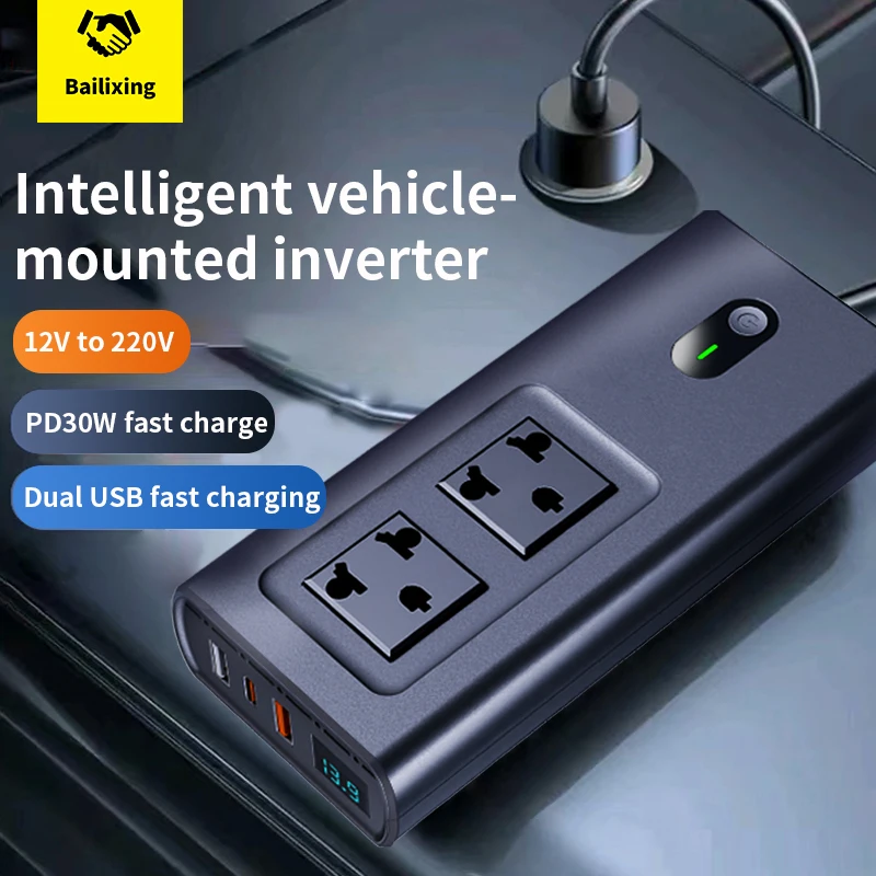 150W-Car-Inverter-USB-Type-C-30W-DC-12V-to-AC-220V-110V-Auto-Power ...