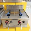 8L Desktop gas double cylinder double screen fryer 3