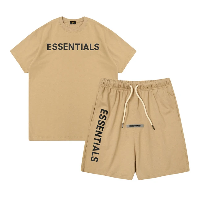 Kids Clothes ESSENTIALS Summer T-shirt +Sports Shorts Sets 2