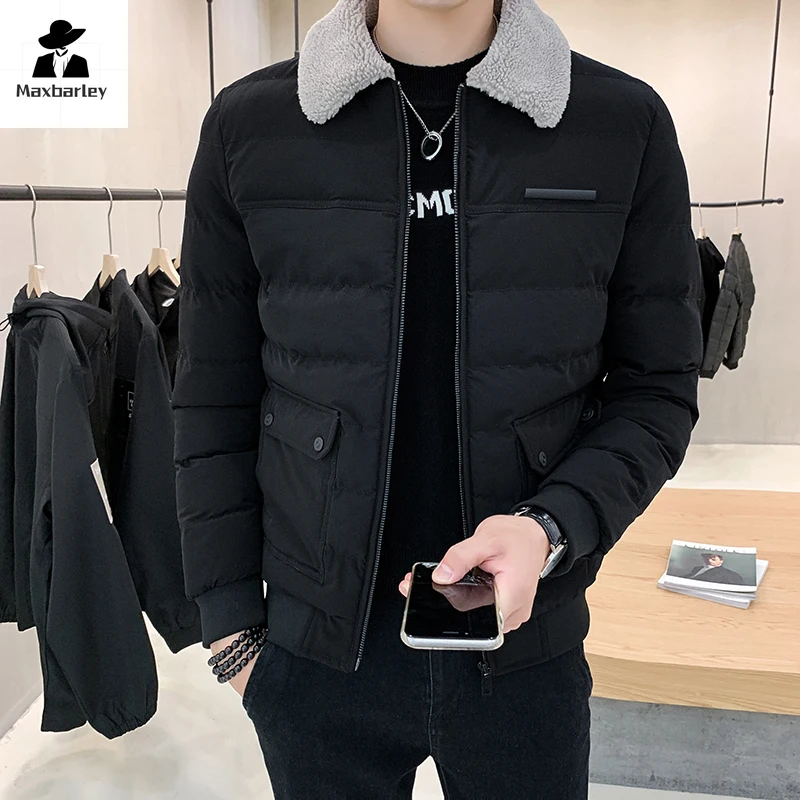 

high quality Men's Jacket Brand Light Luxury Short Thickened Down Padded Parka Men's Winter New Windproof Coat Men's Clothing