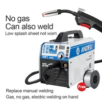 Small household 220V electric welding machine semi-automatic welding machine Airless flux cored wire inverter 1KG capacity weldi 2