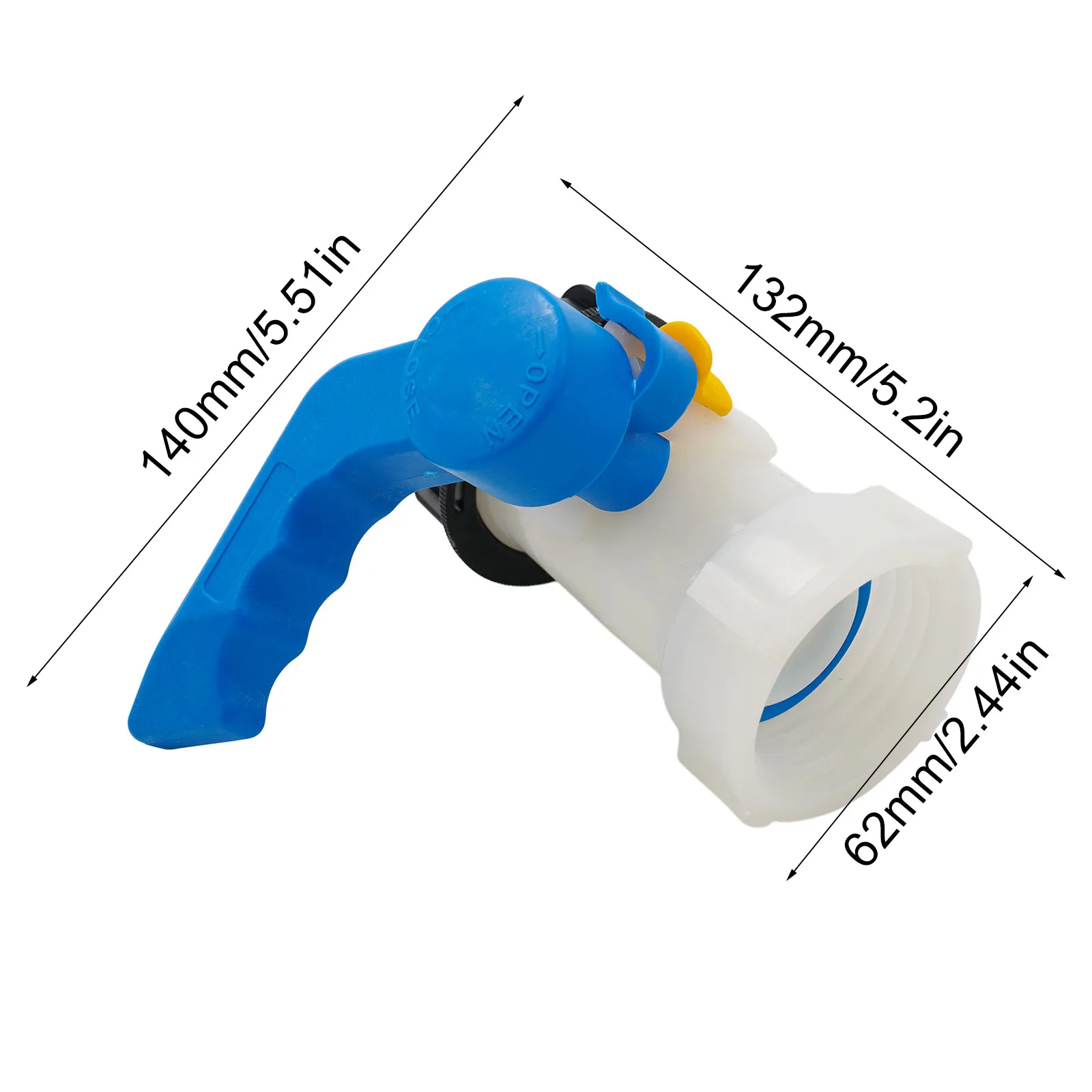 

Durable IBC-Ventil Watering Equipment S60x6 Spout Valve Water Storage Container Flap Valve Plastic Accessories