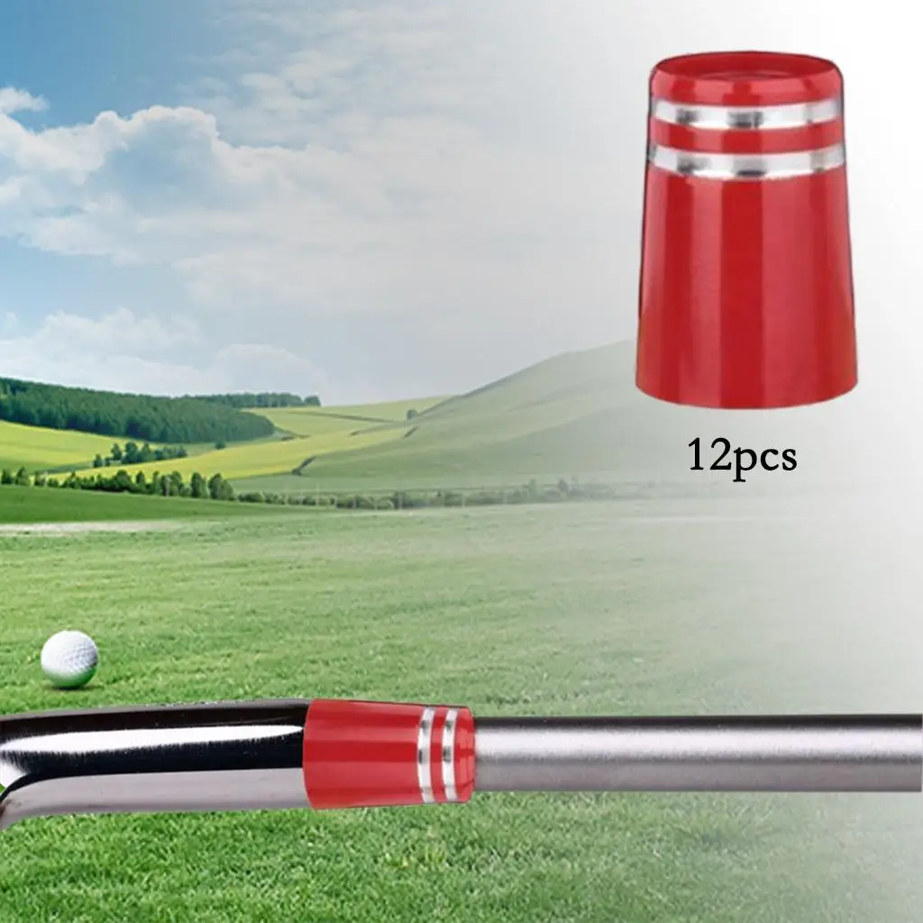 12 Pcs Golf Aderendhülsen Golf Club Köpfe Ersatz Fit 0,355 Spitze Irons Welle 16,26x13,72mm