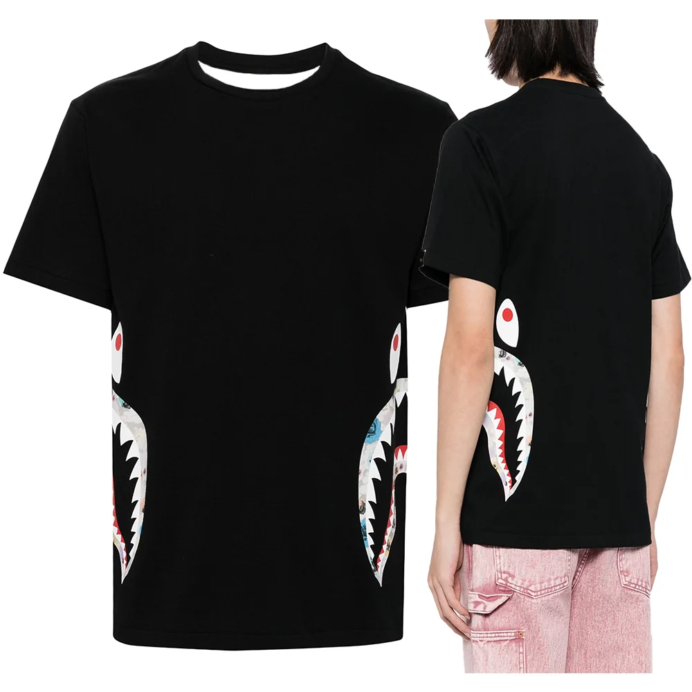 24/25 New Printed T-shirt Fashion Fashion Personalized Short-sleeved T-shirt Essential Street Crewneck Print Ape