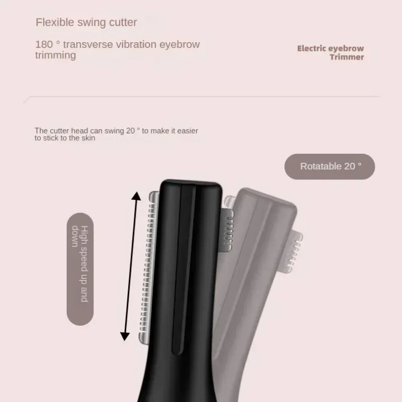 Electric Shaver Charging Electric Shaver Novice Eyebrow Scraper USB Women's Electric Eyebrow Scraper Simple and Portable 3