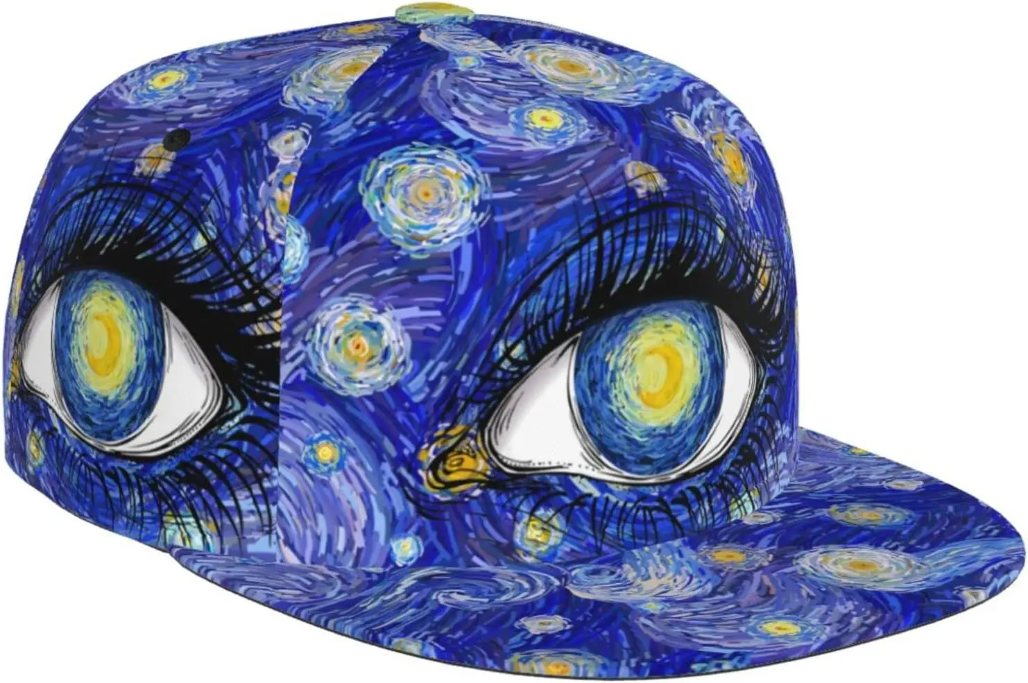 

Fashion Van Gogh Adjustable Snapback Hat for Women Men Sun Hat Hip Hop Cap Softball C ap Flat Brim H at Skateboard Ha t