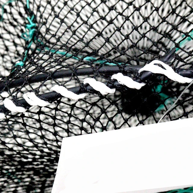 Foldable Portable Crab Cage - Spring-Assisted Fishing Net Trap Perfect For Crabs Shrimp And Bait Storage 4