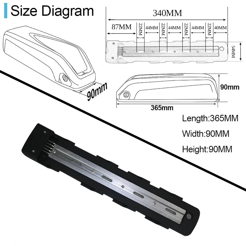 Hailong Ebike Battery 36V 15AH 48V 14.4AH  Cells Pack 5Pins Electric Bicycle Lithium Polymer Battery for 250W-1000W BBS03 BBSHD 6