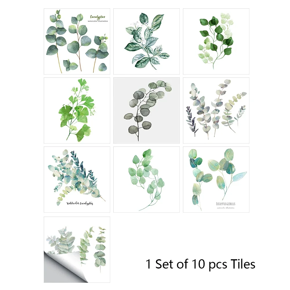 thumbnail image 1 of 10 piezas/juego de 10/15/20/30 cm, mosaicos de mármol planos duros, pegatinas de pared para cocina, baño, suelo, decoración diagonal, papel tapiz, mural artístico de PVC, 1 of 5