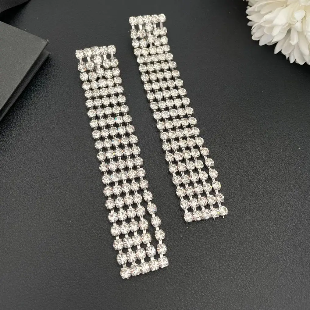 

Earrings Light Luxury Retro Atmosphere Fringe Ear Clip For Women Aretes De Mujer Pendientes Boucle D’Oreille Orecchini Clip De