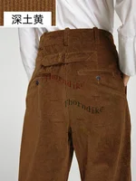 Thorndike Winter Autumn Corduroy Suit Pants Men straight Pants thick Pants Purple Formal Business Male Wedding Casual Trousers 2