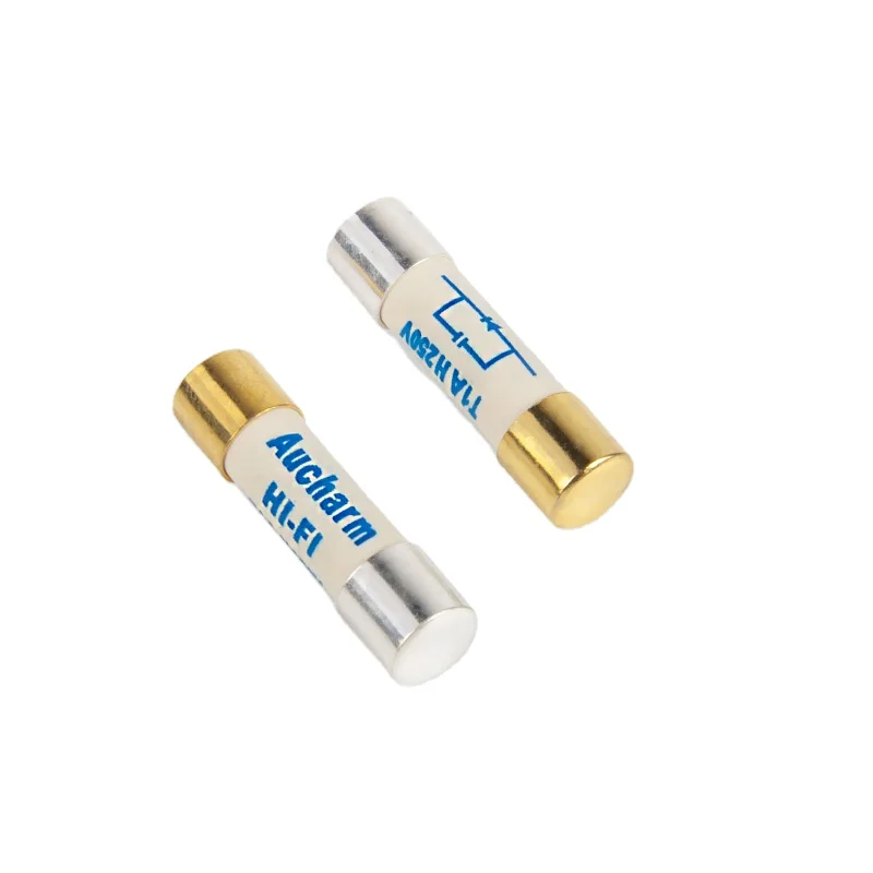 1pcs/5pcs Slowmelting Sterling Silver Goldplated Fuse Aucharm Hifi Fuse Cd Amplifier Amp Sound