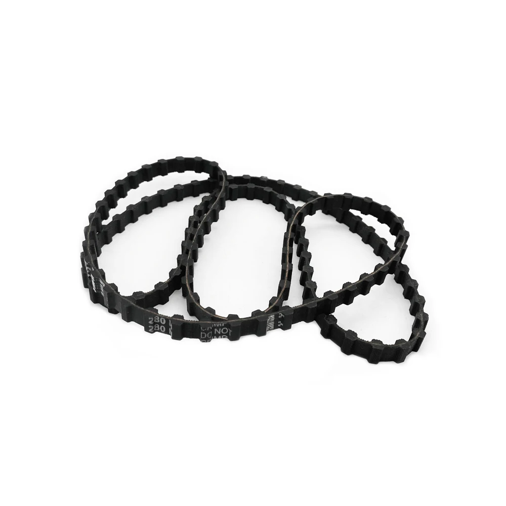 Double Sided Trapezoidal Tooth DH Type Perimeter=240DH~600DH Black Rubber Ring Synchronous Belt Width 10/25/30/38mm Pitch 12.7mm