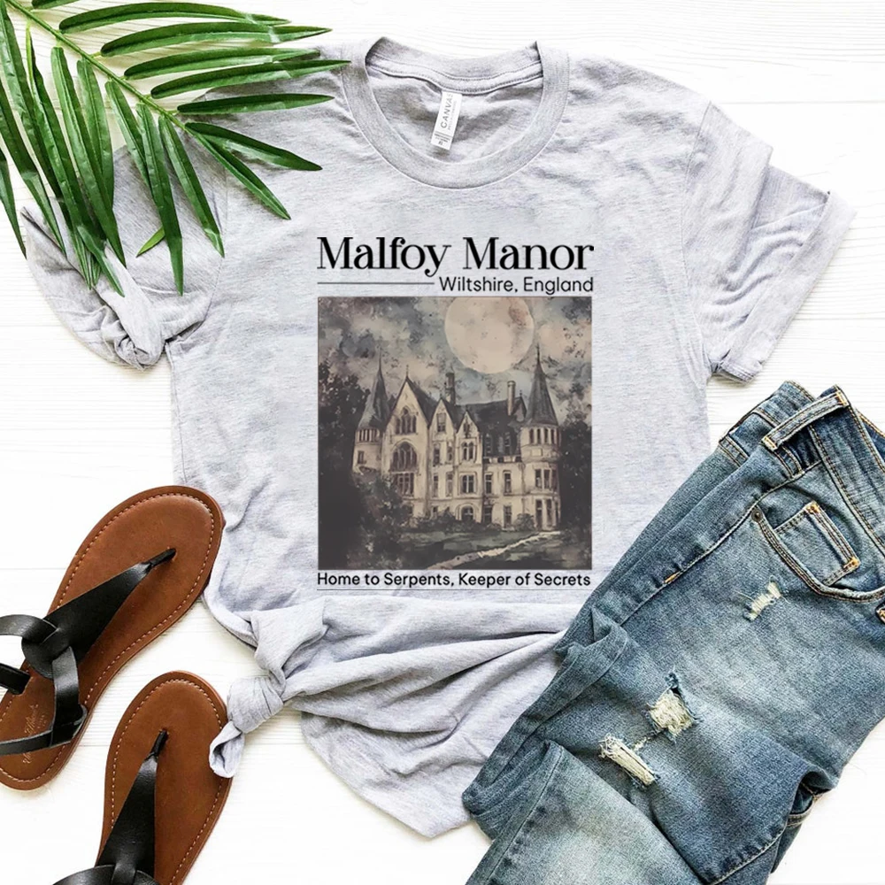 Malfoy Manor Shirt Wizard School Dracotok Dark Academia T-Shirt Dramione Manacled Fanfiction Fanfic Tee Booktok Bookish Geschenk Top – Detail 10