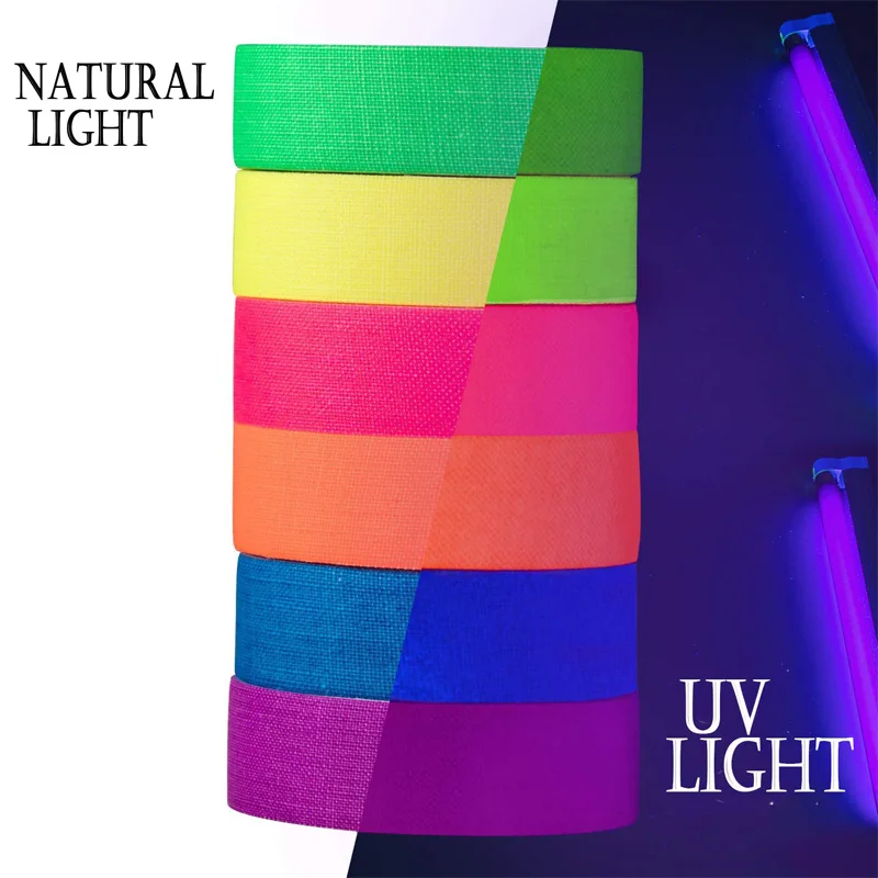 Nastro Fluorescente Neon - 6 Rotoli Da 5m Per Party E Decorazioni - Foto 9