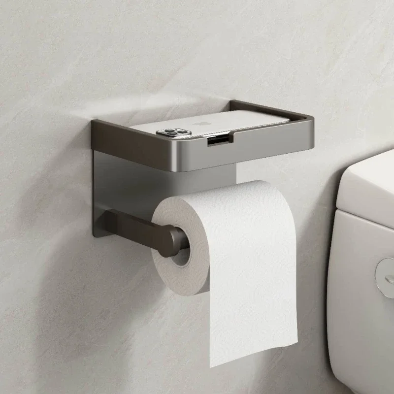Bathroom storage rack toilet tissue box non-punching rack