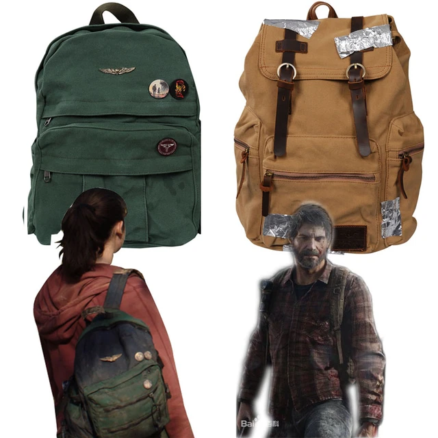 The Last of Us Cosplay Ellie Joel Backpack Unisex Rucksack Canvas Shoulder  Bag