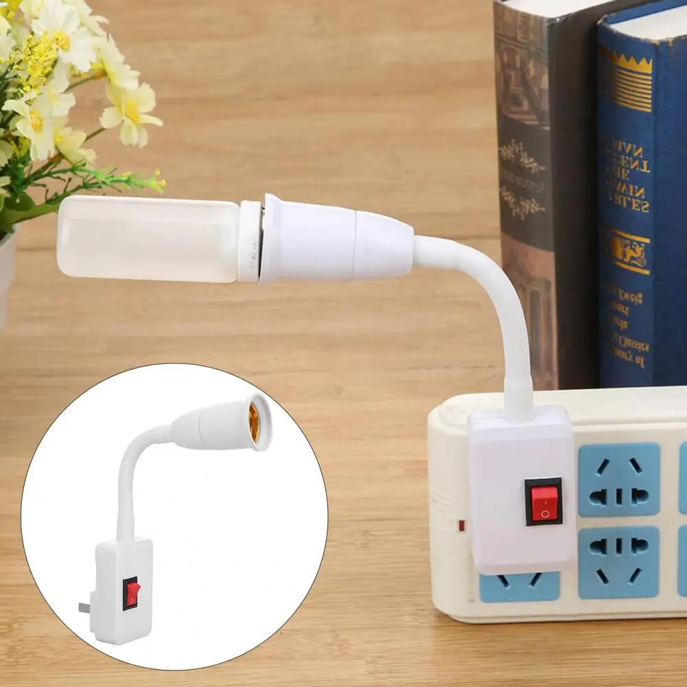 

Lamp Bulb Converter Adjustable Light Bulb Converter Mini Wide-Use Practical Adjustable Rotating Flexible Extension Lamp Base