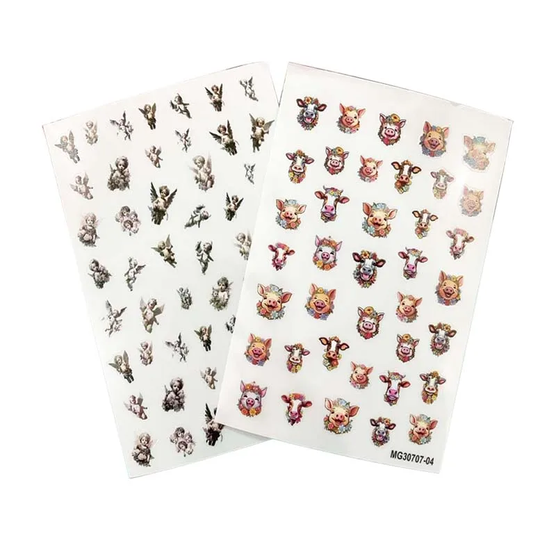 

Fashion High Quality Nail Stickers Angels & mythical Creatures Back Glue Dry Nail Decals Nail Art Manicure for Women Beauty Care