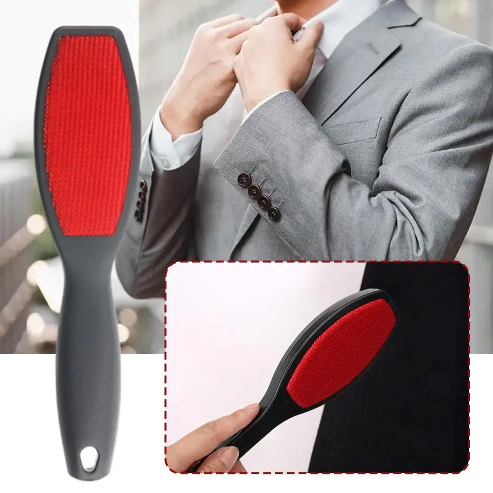 Portable Double Sided Suit Brush Clothes Depilation Cleaning Brush Remove Clothes Dust Pet Hair J4H7