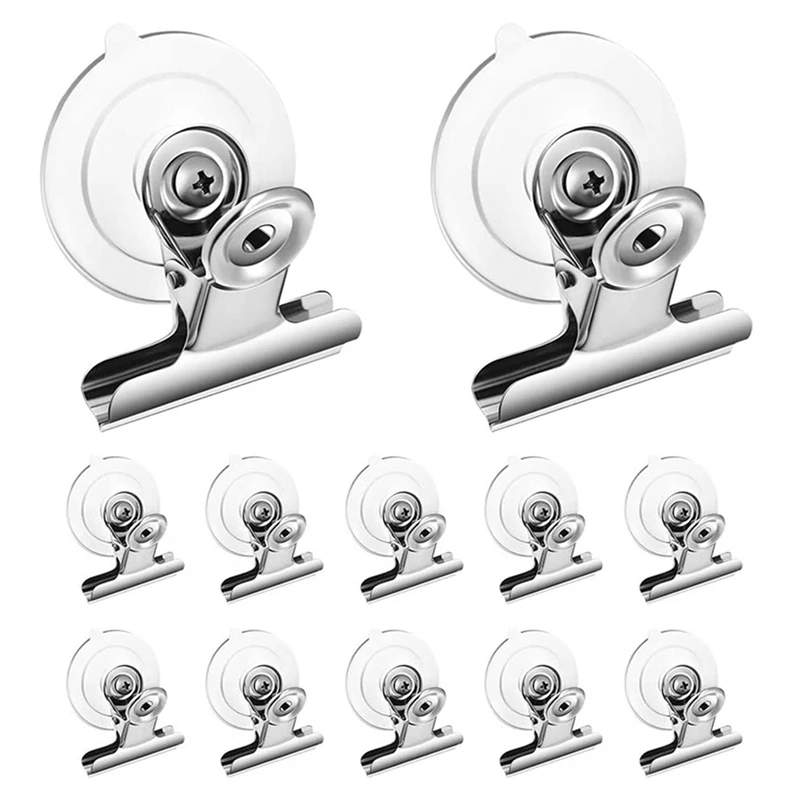 

Suction Cup Clip Plastic Round Suction Cup Clamp Holder Strong Window Glass For Office Accessories