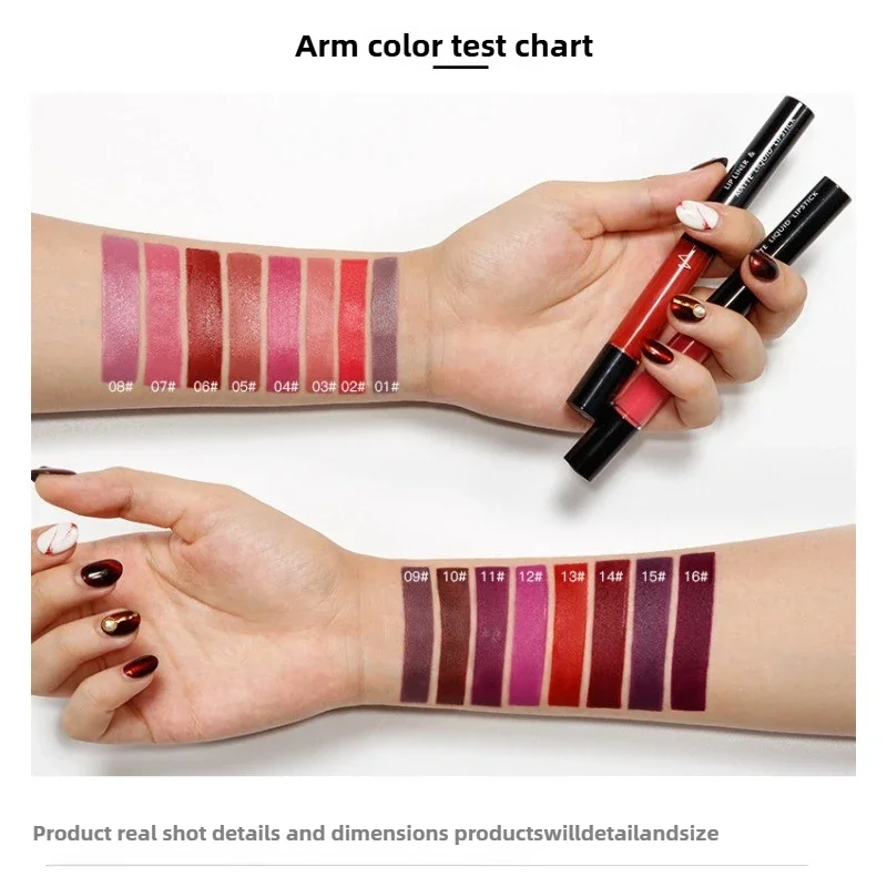 Ultra-Precise Waterproof Lip Liner-Lip Liners with High Pigment Smooth Sweatproof Long-Lasting Wear for Perfect Contour
