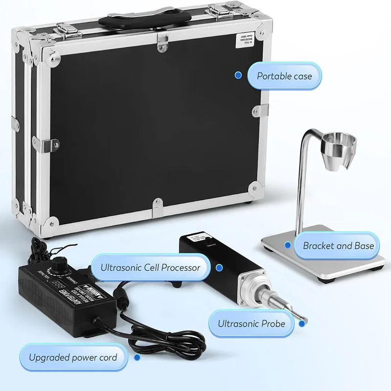 30KHz Lab Ultrasonic Emulsifier Processor Extractor Titanium Alloy Rod Sonicator Vibration Bar Sonic Homogenizer Mixer Disruptor