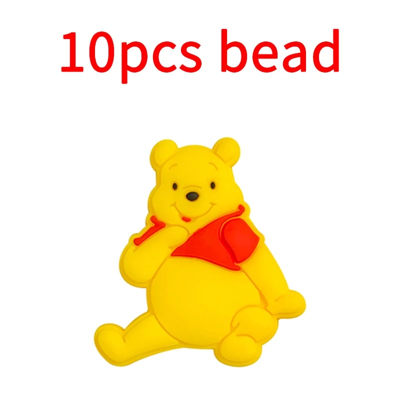 Disney Silicone Bead Baby Pacifier Bead Holder Silicone Dummy Pacifier Chain Accessories BPA-Free Customized 10pcs