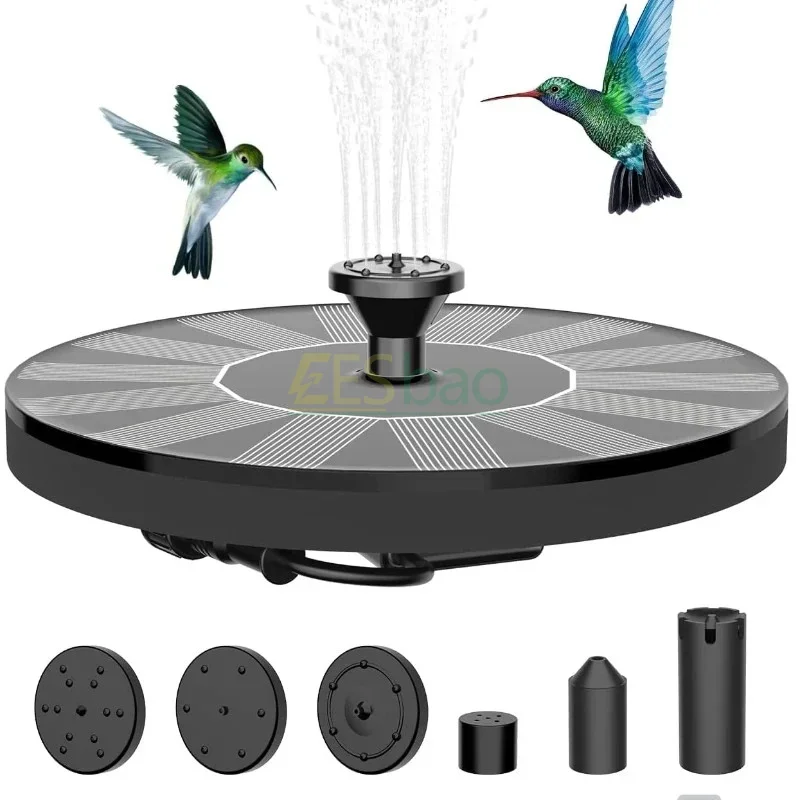 Mini Solar Fountain Pool Pond New Waterfall Fountain Garden Supplies Decoration Outdoor Solar Fountain Bird Bath 1W/1.4W